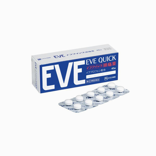 [SSP] EVE QUICK, 이브 퀵 40정, 두통, 생리통, 치통 일본 대표 종합진통제